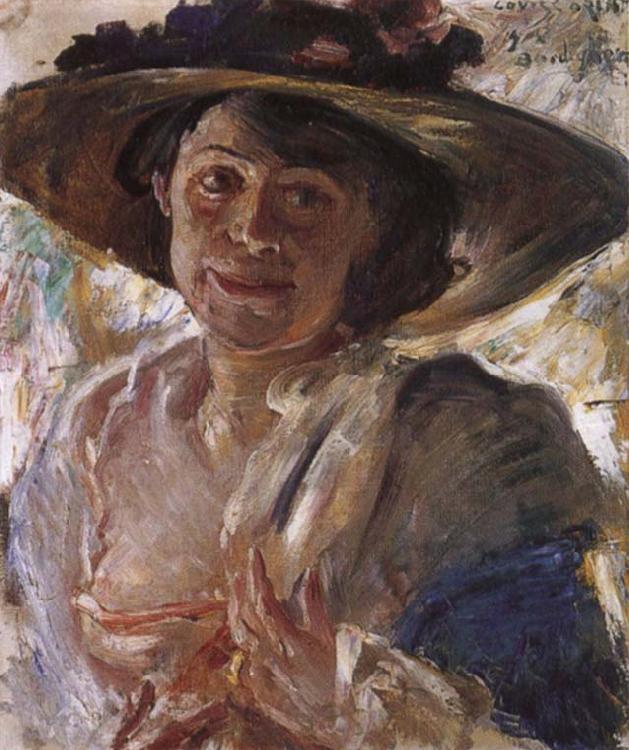 Lovis Corinth Woman in a Rose-Trimmed Hat France oil painting art